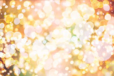 Bokeh ışıkları ve yıldız desenli şenlikli soyut arkaplan