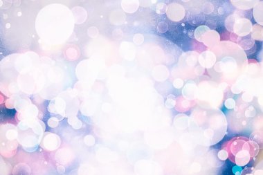 Bokeh ışıkları ve yıldız desenli şenlikli soyut arkaplan