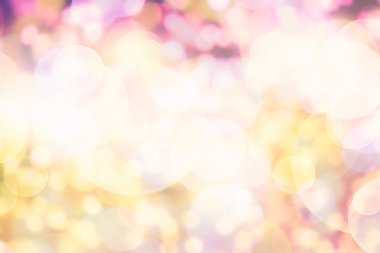 Bokeh ışıkları ve yıldız desenli şenlikli soyut arkaplan