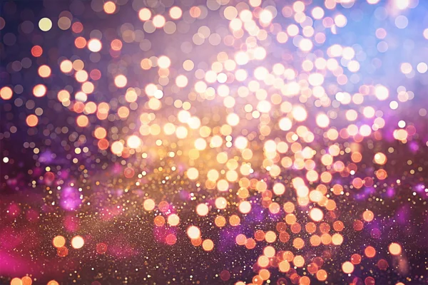 Fondo abstracto elegante festivo con luces bokeh y textura de estrellas —  Fotos de Stock