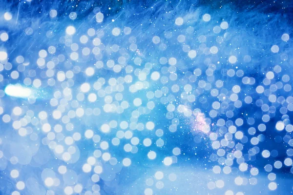 Festive elegant abstract background with bokeh lights and stars Texture — Stock Photo, Image