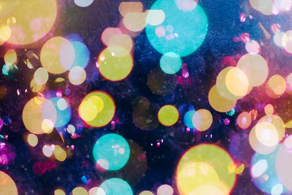 Fundo abstrato elegante festivo com luzes bokeh e textura de estrelas — Fotografia de Stock