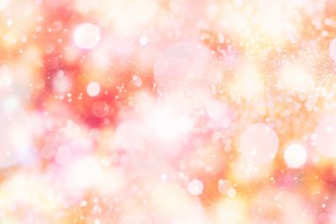 Bokeh ışıkları ve yıldız desenli şenlikli soyut arkaplan