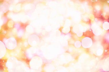 Bokeh ışıkları ve yıldız desenli şenlikli soyut arkaplan