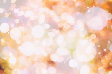 Bokeh ışıkları ve yıldız desenli şenlikli soyut arkaplan
