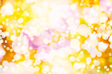 Bokeh ışıkları ve yıldız desenli şenlikli soyut arkaplan