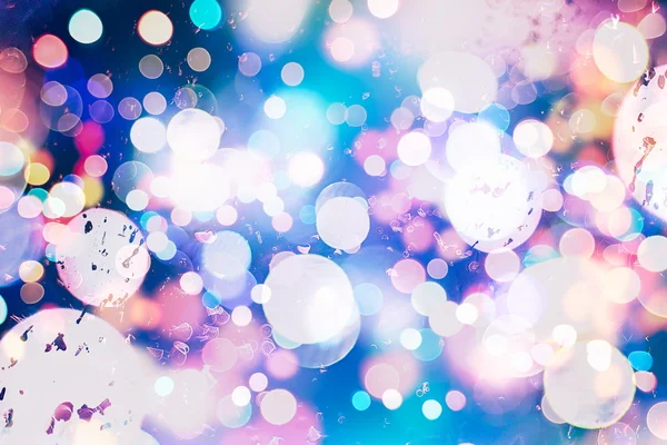 Fondo abstracto elegante festivo con luces bokeh y textura de estrellas —  Fotos de Stock