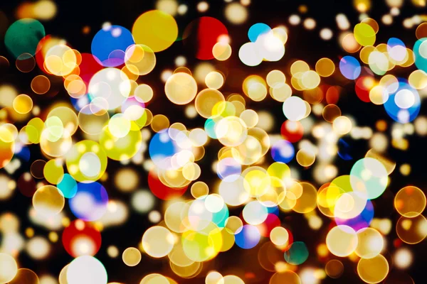 Festive elegant abstract background with bokeh lights and stars Texture — Stock Photo, Image