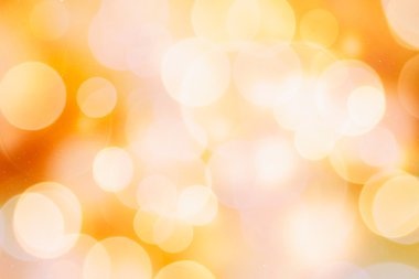 Doğal Bokeh ve parlak altın ışık şenlikli arka plan. Vintage sihirli arka plan rengi ile