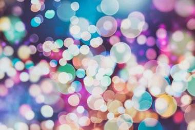 ışıklar ve yıldız ile bokeh arka plan defocused
