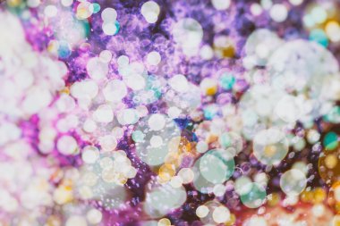 ışıklar ve yıldız ile bokeh arka plan defocused