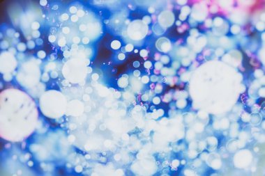 ışıklar ve yıldız ile bokeh arka plan defocused