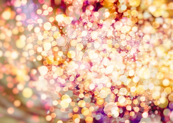 Abstract background with bokeh defocused lights and stars — Stock Photo, Image