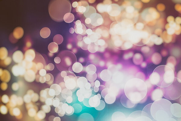 Elegant abstract background with bokeh defocused lights