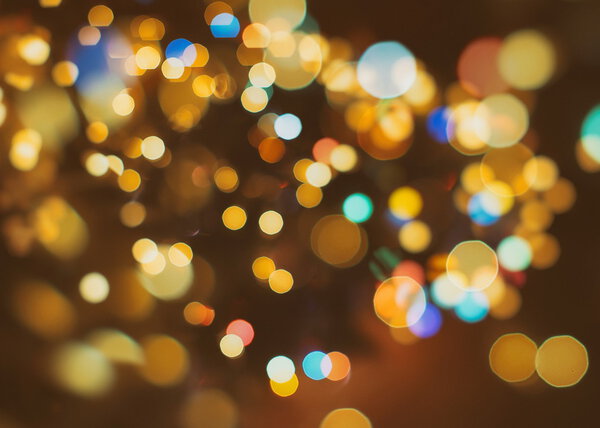 Elegant abstract background with bokeh defocused lights