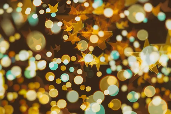 Elegant abstract background with bokeh defocused lights — Stock Photo, Image