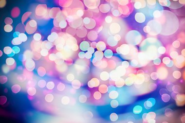 Doğal Bokeh ve parlak altın ışık şenlikli arka plan. Vintage sihirli arka plan rengi ile