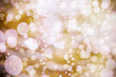 Bokeh ışıkları ve yıldız desenli şenlikli soyut arkaplan