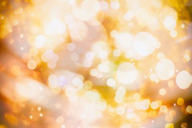 Bokeh ışıkları ve yıldız desenli şenlikli soyut arkaplan
