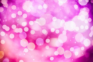 Bokeh ışıkları ve yıldız desenli şenlikli soyut arkaplan