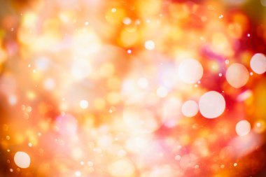 Bokeh ışıkları ve yıldız desenli şenlikli soyut arkaplan