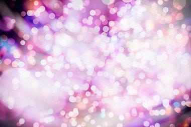 Bokeh ışıkları ve yıldız desenli şenlikli soyut arkaplan