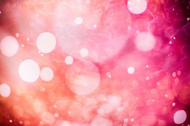 Bokeh ışıkları ve yıldız desenli şenlikli soyut arkaplan