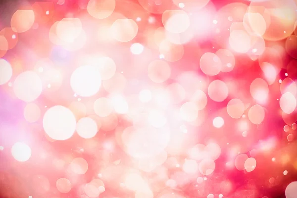 Festive Valentines elegante fundo abstrato com luzes bokeh e estrelas — Fotografia de Stock