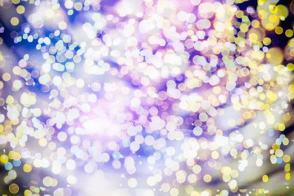 Festive Valentines elegante fundo abstrato com luzes bokeh e estrelas — Fotografia de Stock