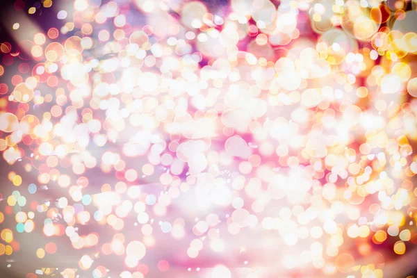 Festive Valentines elegante fundo abstrato com luzes bokeh e estrelas — Fotografia de Stock