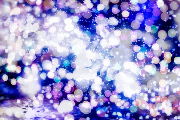 Festive Valentines elegante fundo abstrato com luzes bokeh e estrelas — Fotografia de Stock