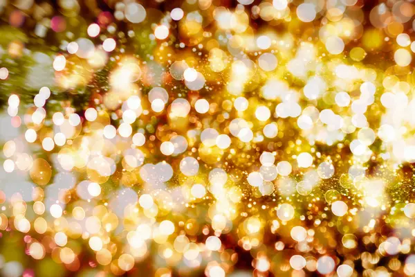 자연 Bokeh와 밝은 황금 빛 축제 배경. 빈티지 매직 배경 색상 — 스톡 사진