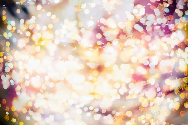 Festive Background with Natural Bokeh and Bright Golden Lights. Винтажный волшебный фон с цветом — стоковое фото