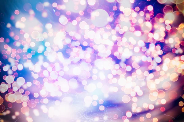 Festive Background With Natural Bokeh And Bright Golden Lights. Vintage Magic Background With Color — Stock Photo, Image