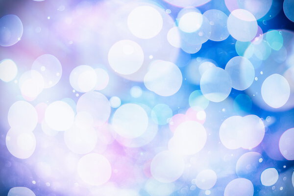 Festive elegant abstract background with bokeh lights and stars Texture