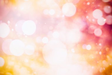 Bokeh ışıkları ve yıldız desenli şenlikli soyut arkaplan