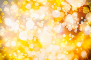 Bokeh ışıkları ve yıldız desenli şenlikli soyut arkaplan