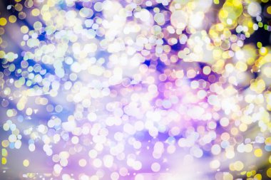 Doğal Bokeh ve parlak altın ışık şenlikli arka plan. Vintage sihirli arka plan rengi ile