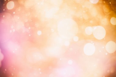 Doğal Bokeh ve parlak altın ışık şenlikli arka plan. Vintage sihirli arka plan rengi ile