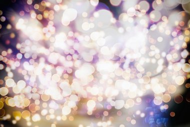        Festival arka plan. Glitter vintage ışıklar arka ışıklı defocused.
