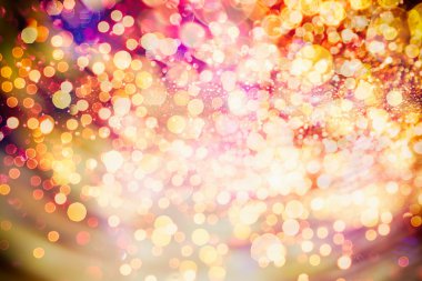        Festival arka plan. Glitter vintage ışıklar arka ışıklı defocused.