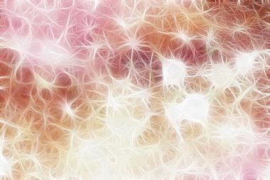 Bokeh ışıkları ve yıldız desenli şenlikli soyut arkaplan