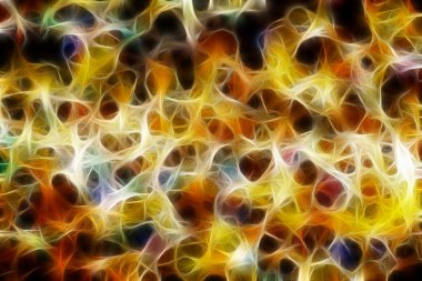 Bokeh ışıkları ve yıldız desenli şenlikli soyut arkaplan