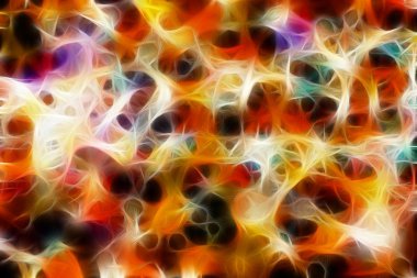 Bokeh ışıkları ve yıldız desenli şenlikli soyut arkaplan