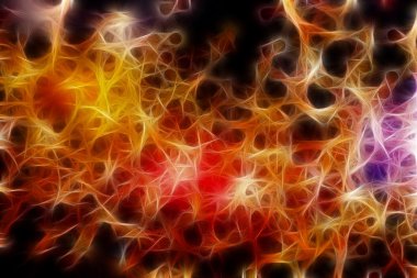 Bokeh ışıkları ve yıldız desenli şenlikli soyut arkaplan