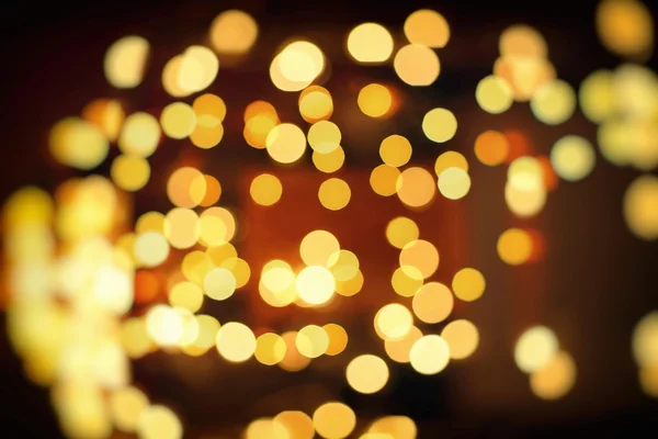 Christmas background with bokeh lights — Stock Photo, Image