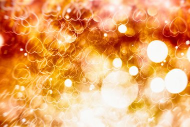 Bokeh ışıkları ve yıldız desenli şenlikli soyut arkaplan