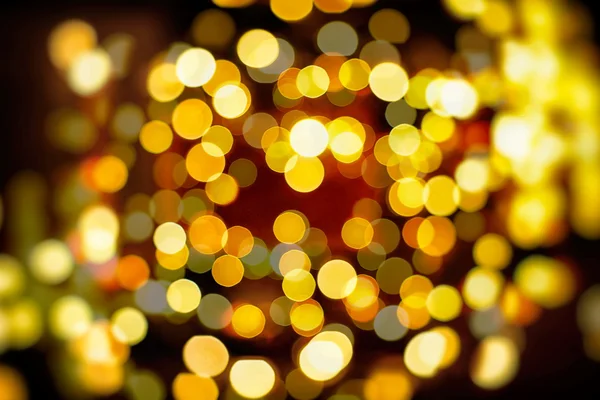 Fond de Noël avec des lumières bokeh — Photo