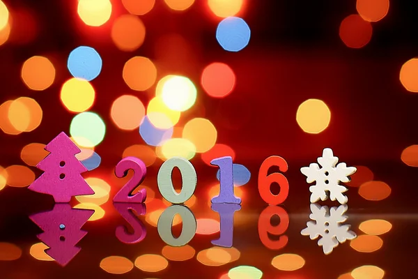 Feliz Navidad creativa .Happy Año Nuevo 2016 — Foto de Stock