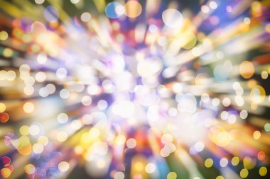 Bokeh ışıkları ve yıldız desenli şenlikli soyut arkaplan